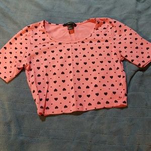 Hearts crop top